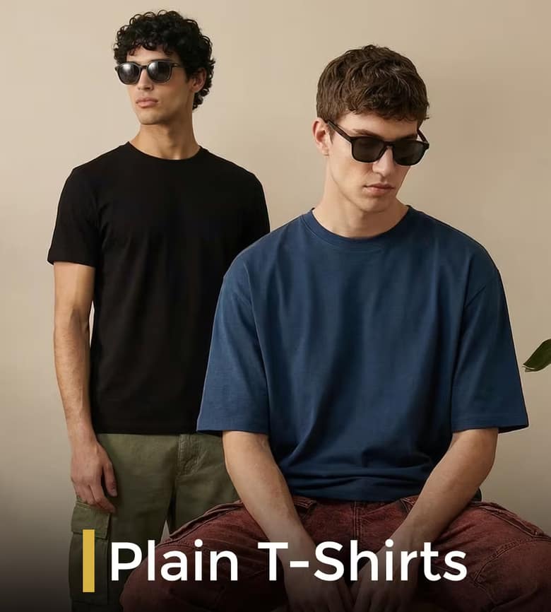 Men Plain T-Shirts T-shirts by High on Soda