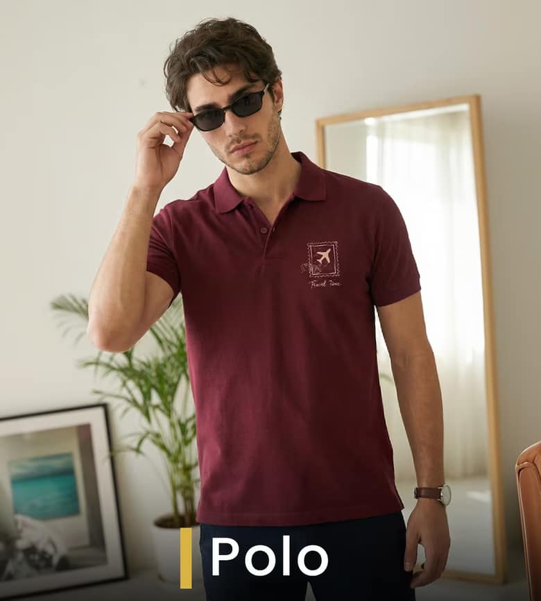 Men Polo T-shirts by High on Soda
