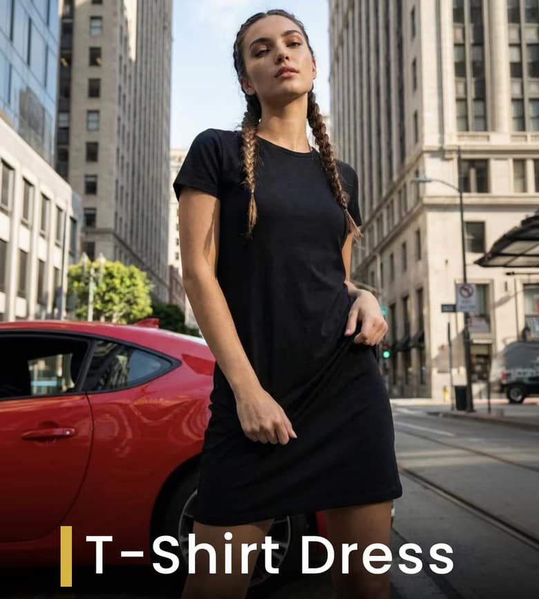 Women T-Shirt Dress T-shirts by High on Soda