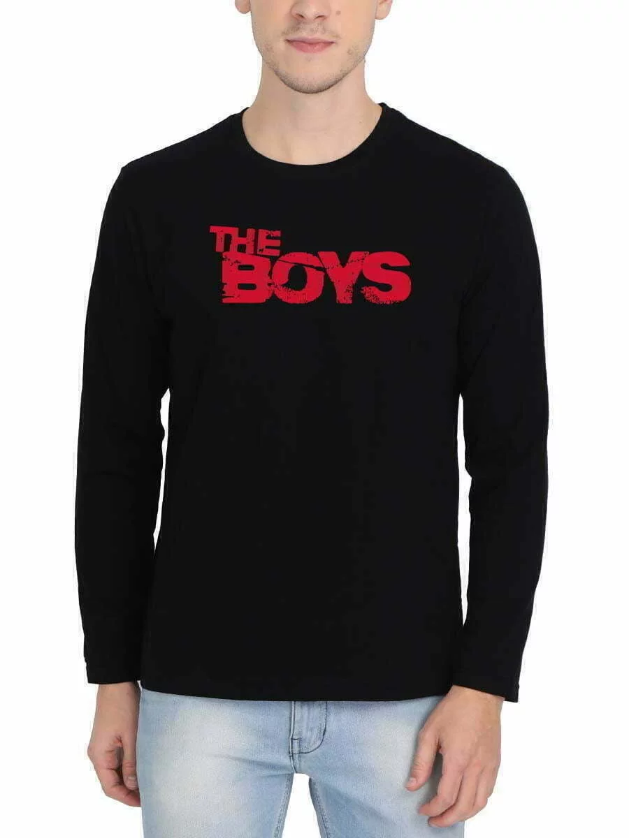 The Boys Meme Men Full Sleeve Black Meme T Shirt