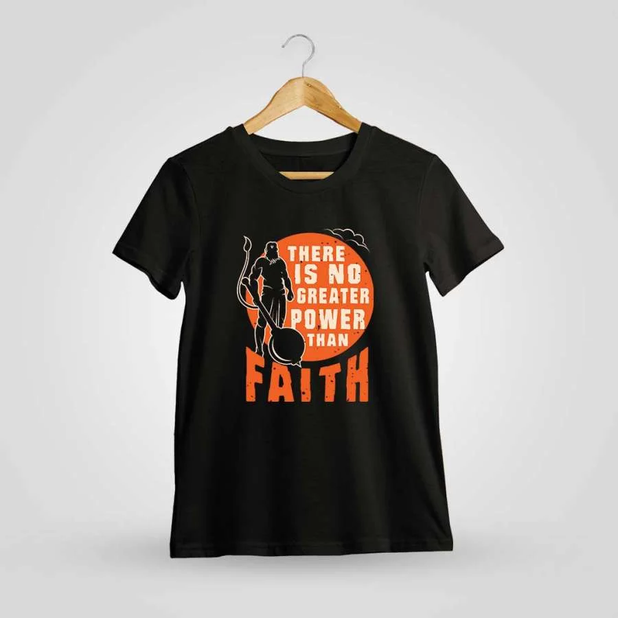 No Greater Power Than Faith Hanuman T-Shirt