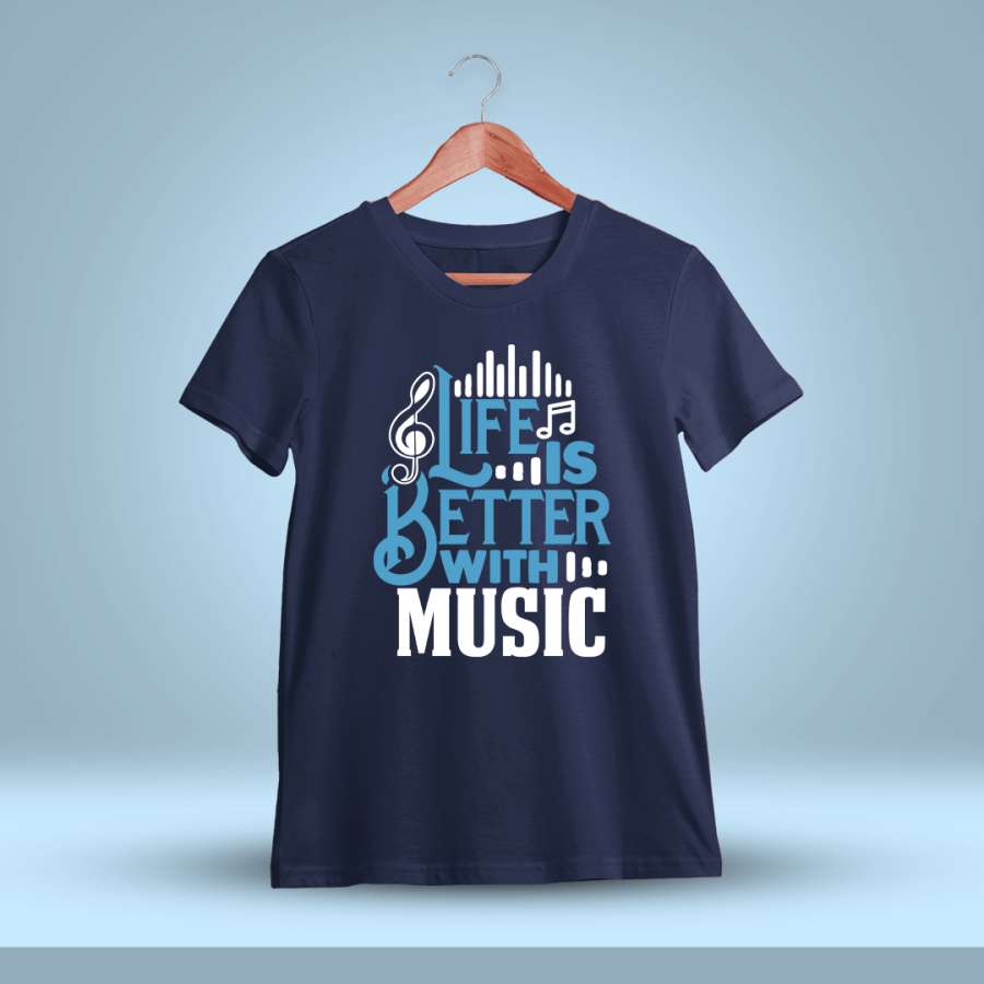 Life Is Better With Music Quotes T-Shirt