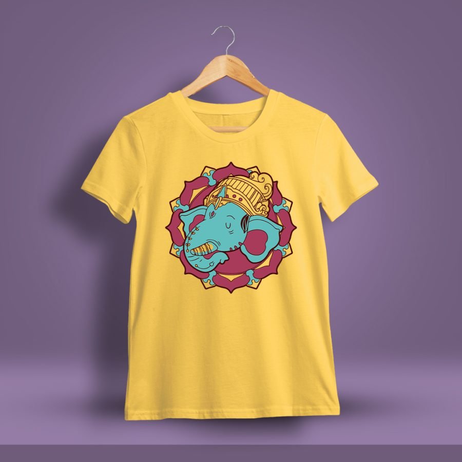 Ganesh Graphic Yellow Ganpati T-Shirt