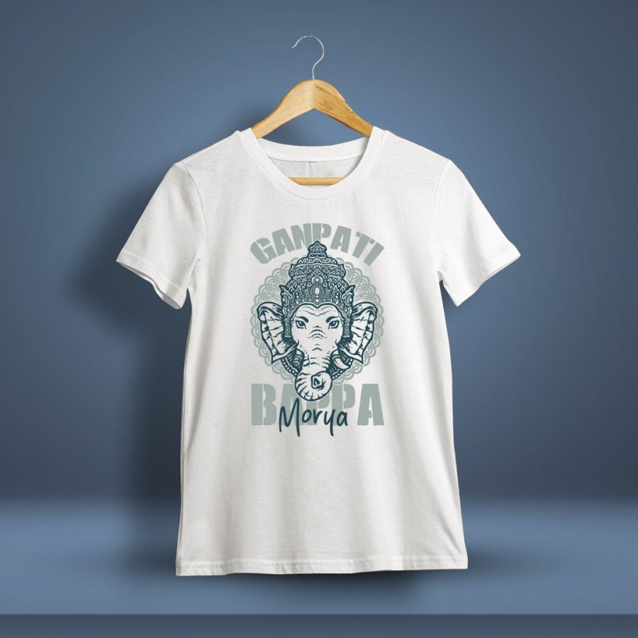 Ganpati Bappa Morya White T-Shirt