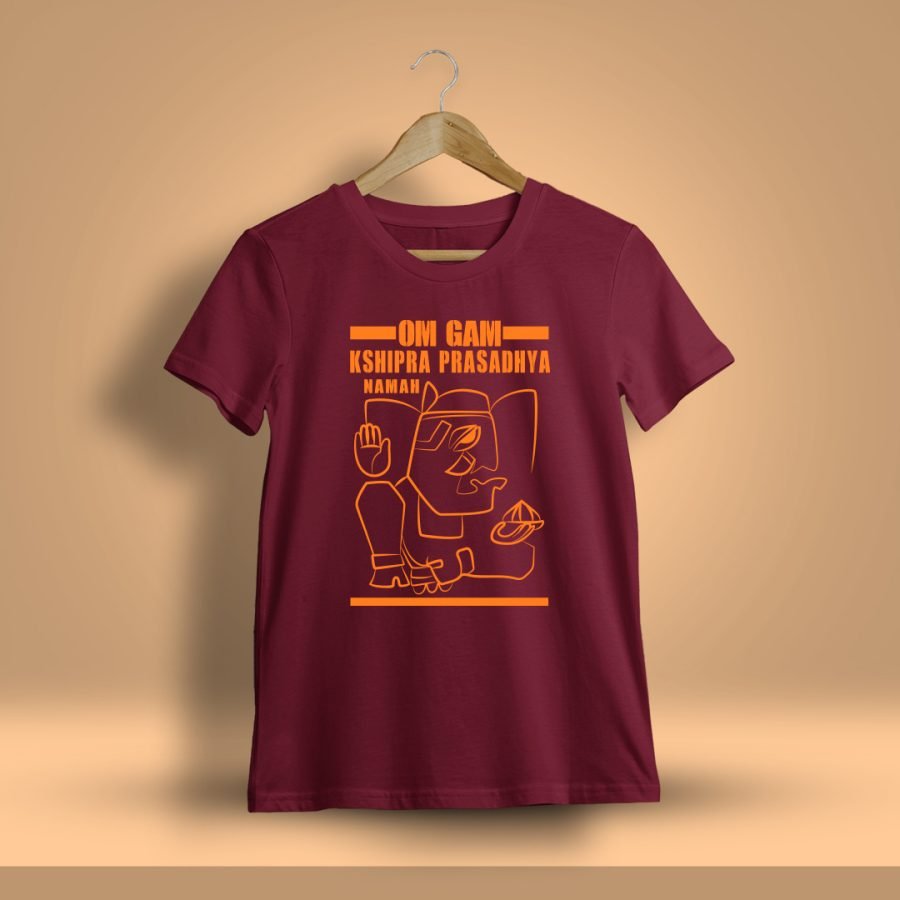 Om Gam Kshipra Prasadhya Namah Ganesh T-Shirt