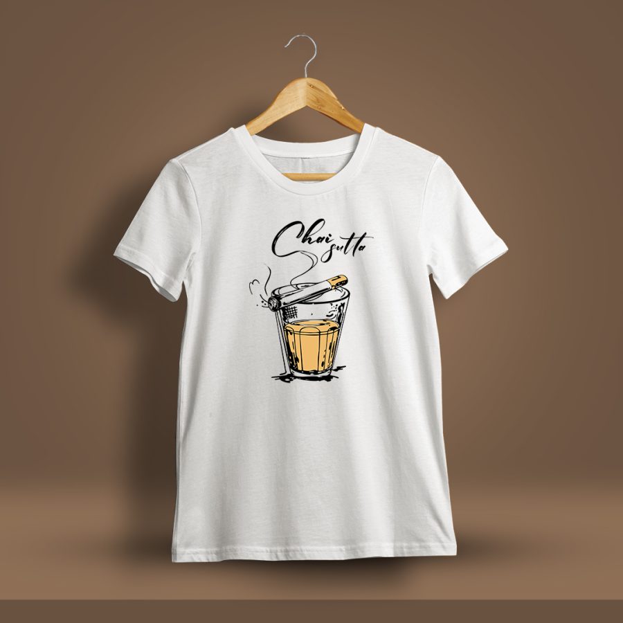 Chai Sutta T-Shirt For Men - Half Sleeve