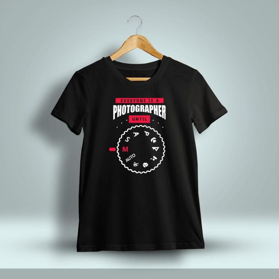 Everyone Is A Photographer Photography T-Shirt For Men - Half Sleeve