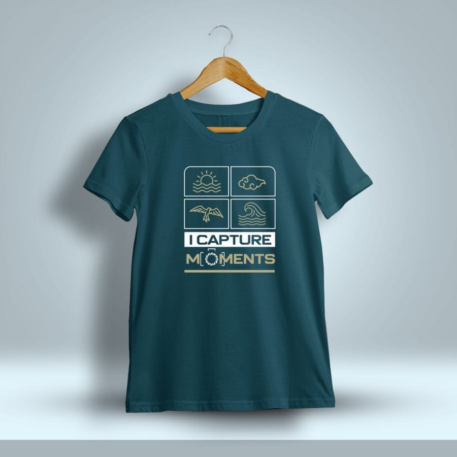 I Capture Moments Photography T-Shirt For Men - Half Sleeve