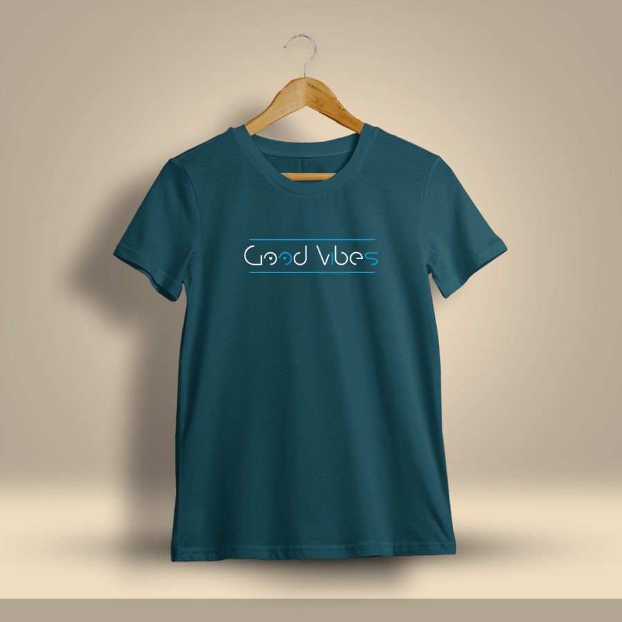 Good Vibes Minimal T-Shirt For Men - Half Sleeve