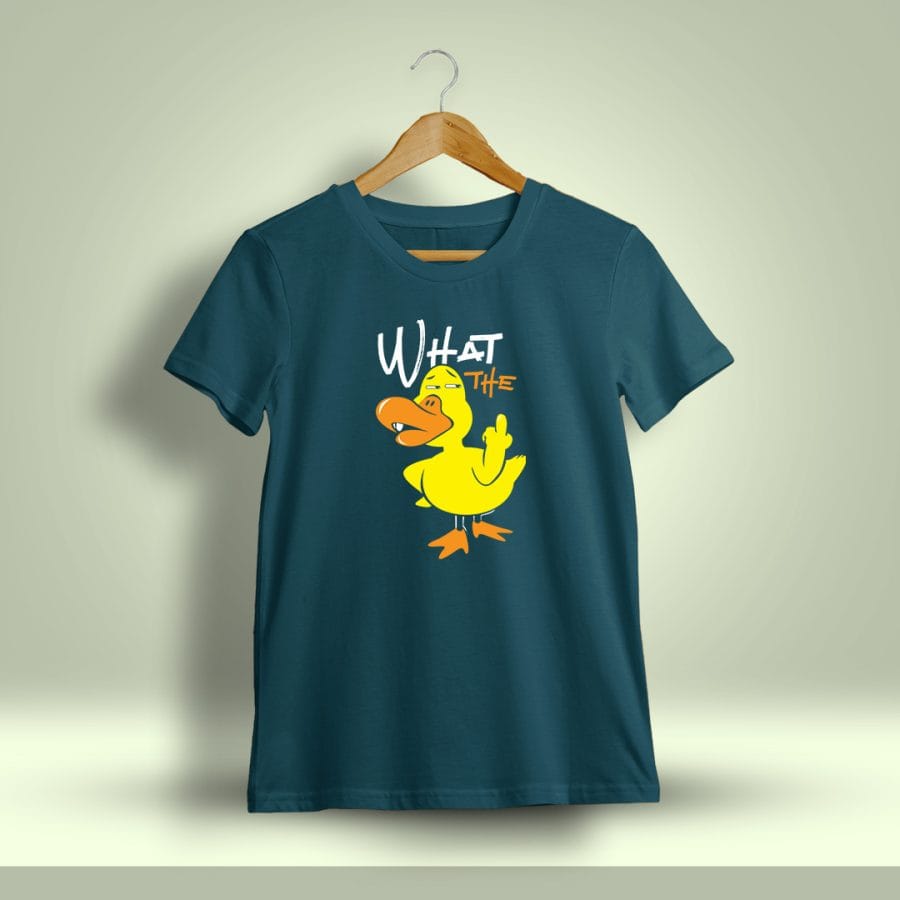 What The Duck Printed T-Shirt For Men - Half Sleeve